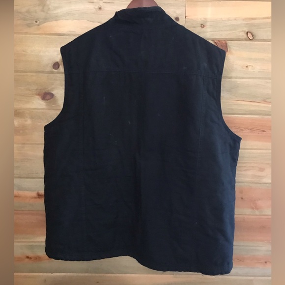 RedHead black 2XL canvas Sherpa lined vest - Picture 3 of 3